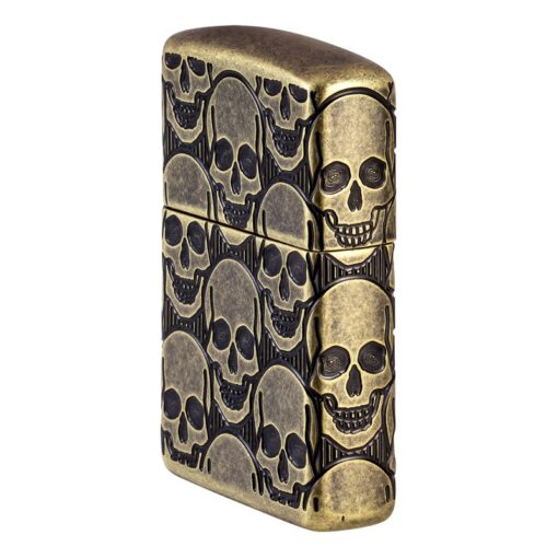 Zippo Armor Cackling Cranium Multicut Antique Brass - 46302 - Hình ảnh 5