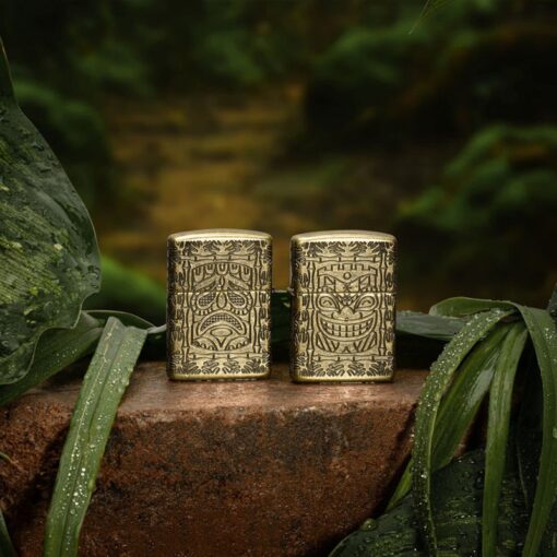 Zippo Armor MultiCut Tiki Antique Brass - 46314 - Hình ảnh 11