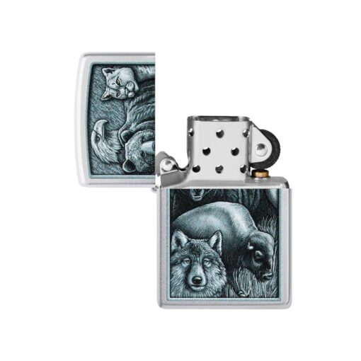 Zippo Animal Kingdom Satin Chrome - 46237 - Hình ảnh 2