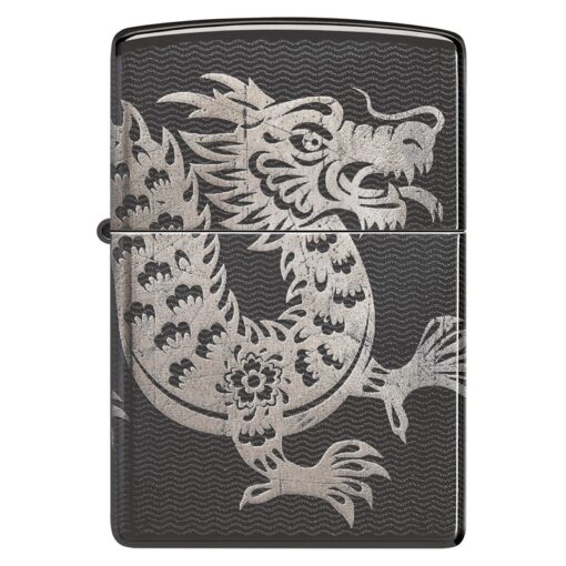 Zippo Lucky Dragon Photo 360° High Polish Black - 46260 - Hình ảnh 3