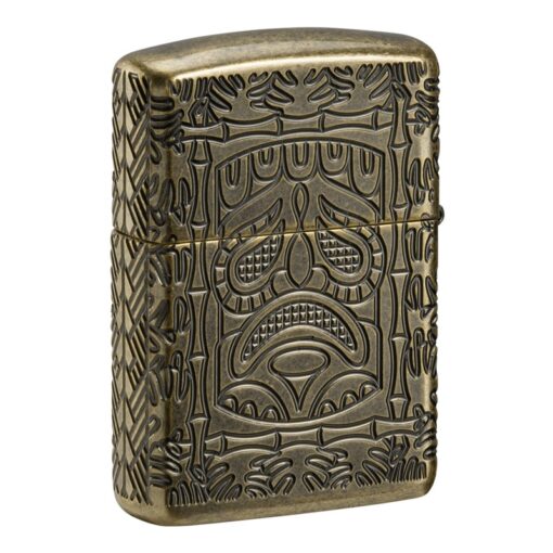 Zippo Armor MultiCut Tiki Antique Brass - 46314 - Hình ảnh 4