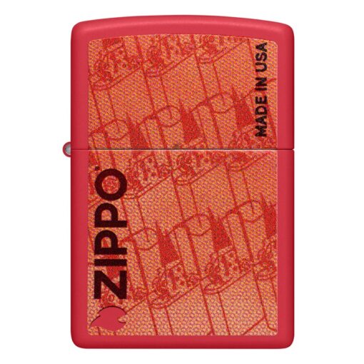 Zippo Made in USA Red Matte - 46487 - Hình ảnh 2