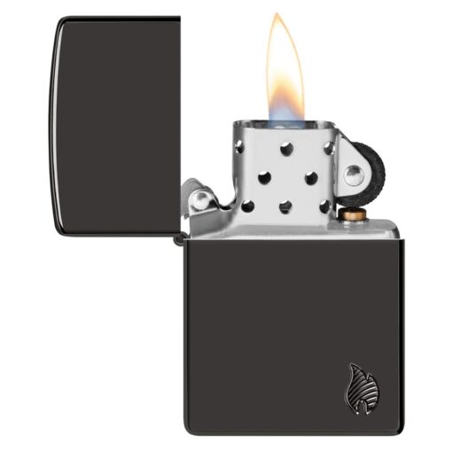 Zippo Armor Deep Carved Flame High Polish Black - 46402 - Hình ảnh 4