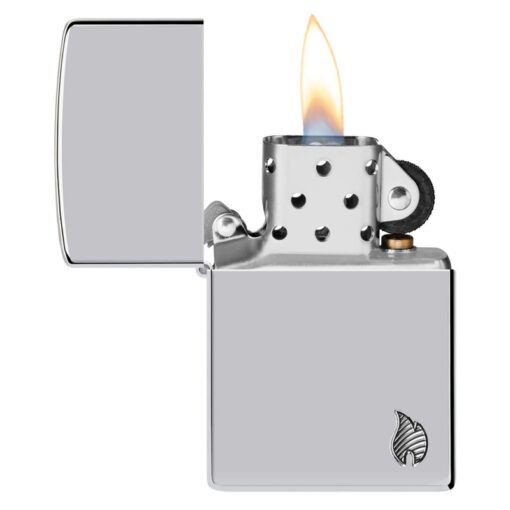 Zippo Armor Deep Carved Flame High Polish Chrome - 46396 - Hình ảnh 4