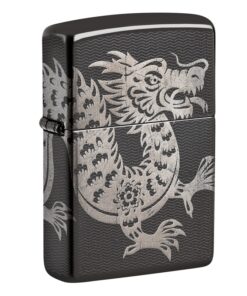 Zippo Lucky Dragon Photo 360° High Polish Black - 46260