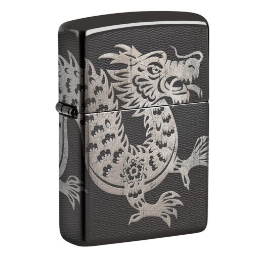 Zippo Lucky Dragon Photo 360° High Polish Black - 46260