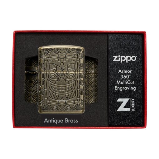 Zippo Armor MultiCut Tiki Antique Brass - 46314 - Hình ảnh 10