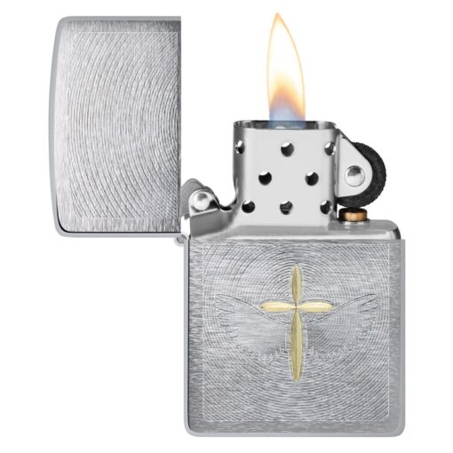 Zippo Angel Aura Engraved Brushed Chrome - 46479 - Hình ảnh 4