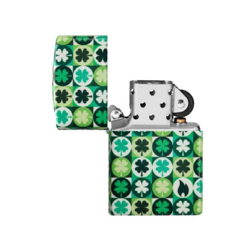 Zippo Clover Design Glow in the Dark Green Matte - 46015 - Hình ảnh 2