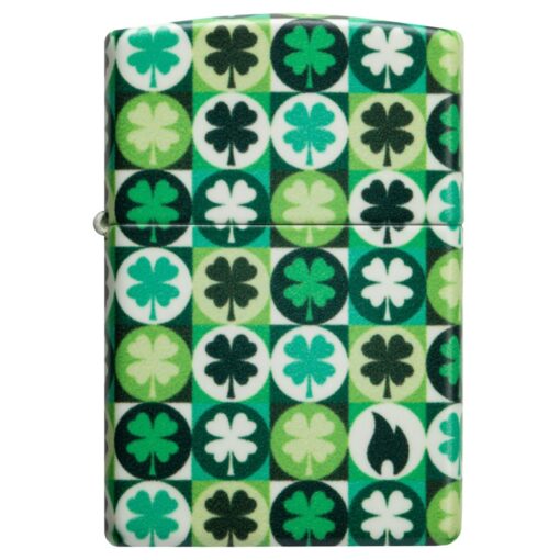 Zippo Clover Design Glow in the Dark Green Matte - 46015 - Hình ảnh 3