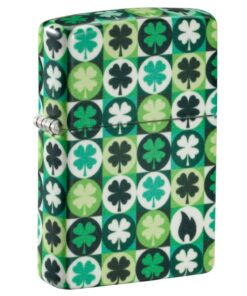 Zippo Clover Design Glow in the Dark Green Matte - 46015