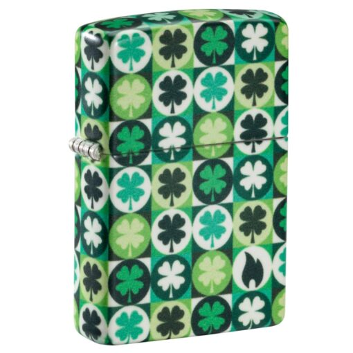 Zippo Clover Design Glow in the Dark Green Matte - 46015