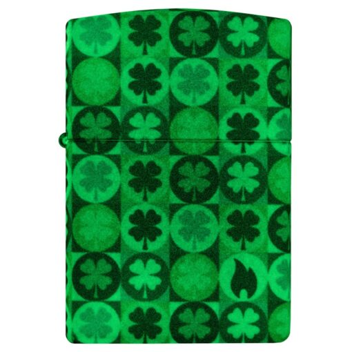 Zippo Clover Design Glow in the Dark Green Matte - 46015 - Hình ảnh 8