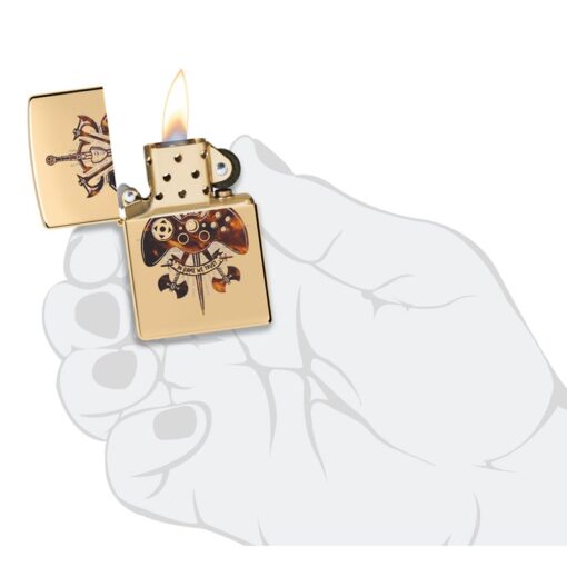 Zippo Gamer Creed High Polish Brass - 46141 - Hình ảnh 5