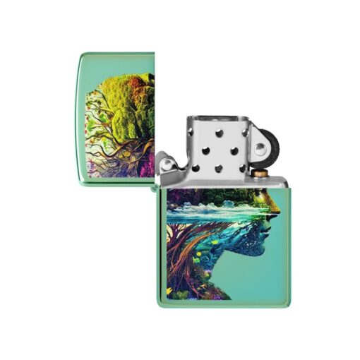 Zippo One with Nature High Polish Green - 46233 - Hình ảnh 2