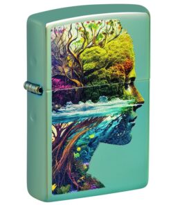 Zippo One with Nature High Polish Green - 46233