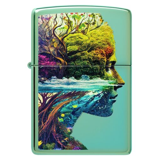 Zippo One with Nature High Polish Green - 46233 - Hình ảnh 3