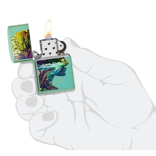Zippo One with Nature High Polish Green - 46233 - Hình ảnh 5