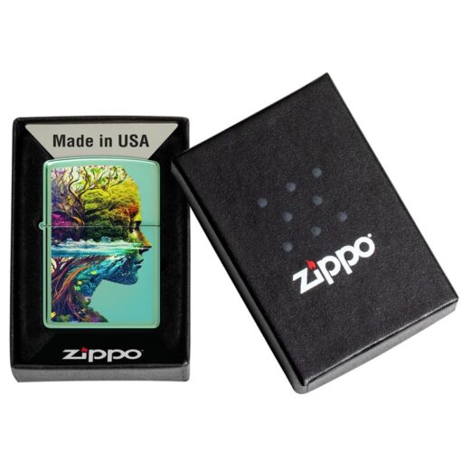 Zippo One with Nature High Polish Green - 46233 - Hình ảnh 6