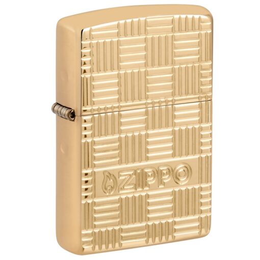 Zippo Armor Deep Carve Zippo High Polish Brass - 46274