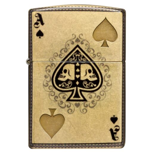 Zippo Ace of Skulls 540 Fusion Tumbled Brass - 46388 - Hình ảnh 6