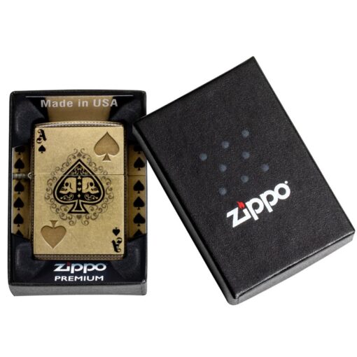 Zippo Ace of Skulls 540 Fusion Tumbled Brass - 46388 - Hình ảnh 9