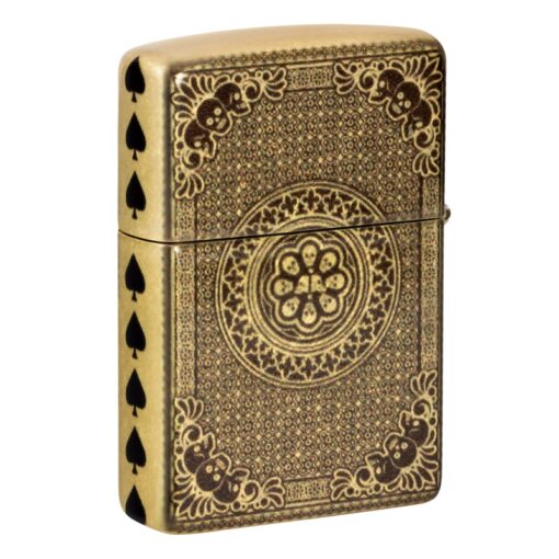 Zippo Ace of Skulls 540 Fusion Tumbled Brass - 46388 - Hình ảnh 4