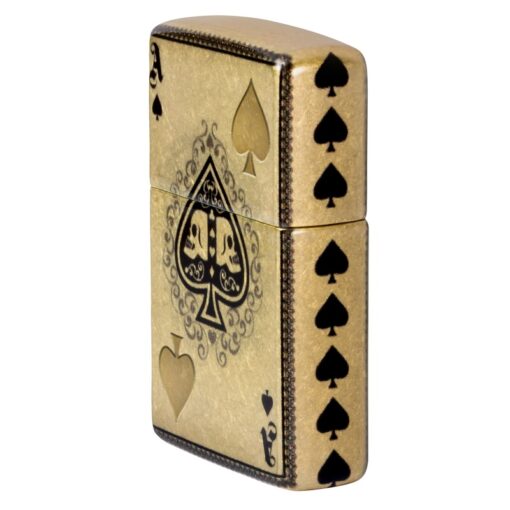 Zippo Ace of Skulls 540 Fusion Tumbled Brass - 46388 - Hình ảnh 3