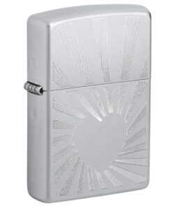 Zippo Love Radiates Engraved Satin Chrome - 46480