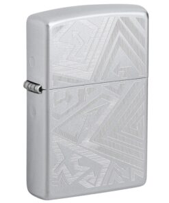 Zippo Which Way? Engraved Satin Chrome - 46481
