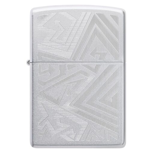 Zippo Which Way? Engraved Satin Chrome - 46481 - Hình ảnh 4