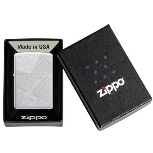 Zippo Which Way? Engraved Satin Chrome - 46481 - Hình ảnh 6