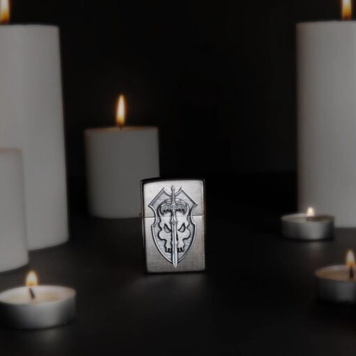 Zippo Medieval Skull Crest Linen Weave - 48372 - Hình ảnh 7