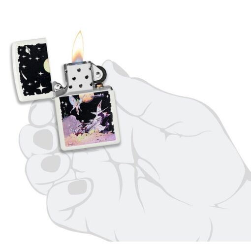 Zippo Frank Frazetta Fairy Spaceship White Matte - 48378 - Hình ảnh 5