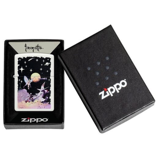 Zippo Frank Frazetta Fairy Spaceship White Matte - 48378 - Hình ảnh 6
