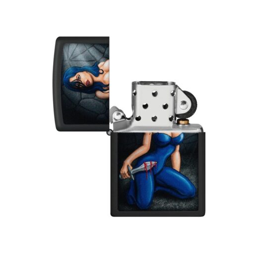 Zippo Woman Dagger Black Matte - 48388 - Hình ảnh 2
