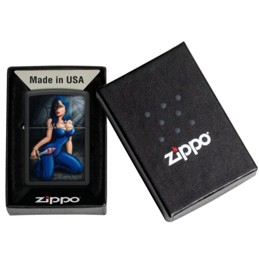 Zippo Woman Dagger Black Matte - 48388 - Hình ảnh 6