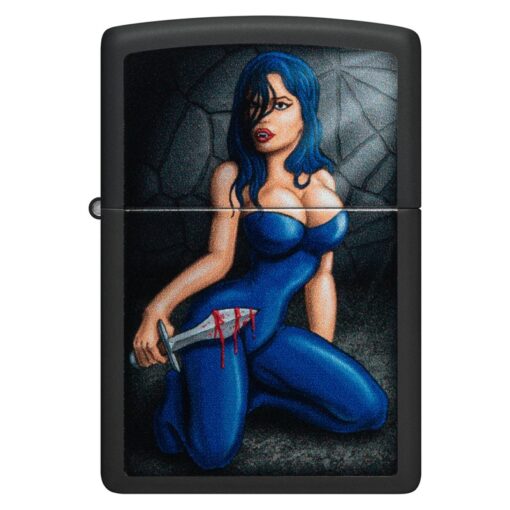 Zippo Woman Dagger Black Matte - 48388 - Hình ảnh 3