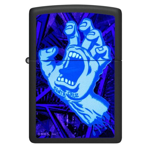 Zippo Santa Cruz Screaming Hand Black Light Black Matte - 48415 - Hình ảnh 4