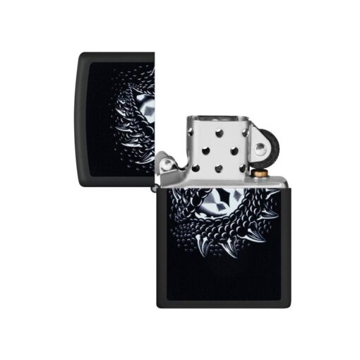 Zippo Black Light Dragon Eye Design Black Matte - 48608 - Hình ảnh 2