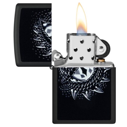 Zippo Black Light Dragon Eye Design Black Matte - 48608 - Hình ảnh 5