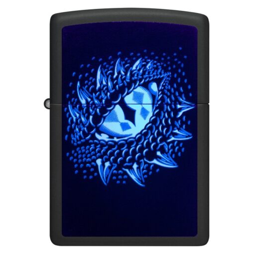 Zippo Black Light Dragon Eye Design Black Matte - 48608 - Hình ảnh 4