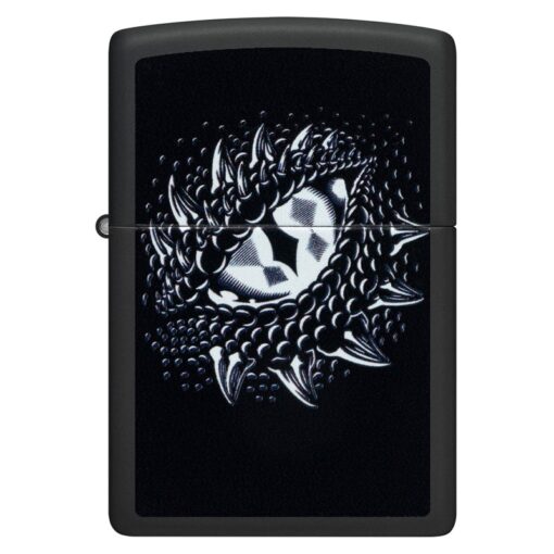 Zippo Black Light Dragon Eye Design Black Matte - 48608 - Hình ảnh 3
