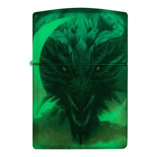 Zippo Dragon Design Glow in the Dark Green Matte - 48934 - Hình ảnh 8