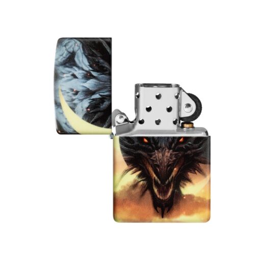 Zippo Dragon Design Glow in the Dark Green Matte - 48934 - Hình ảnh 2