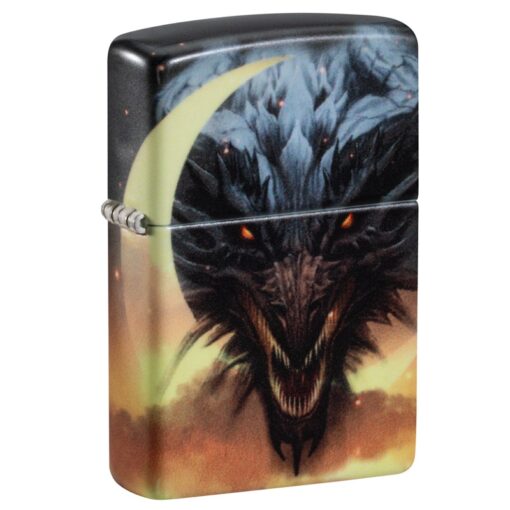 Zippo Dragon Design Glow in the Dark Green Matte - 48934