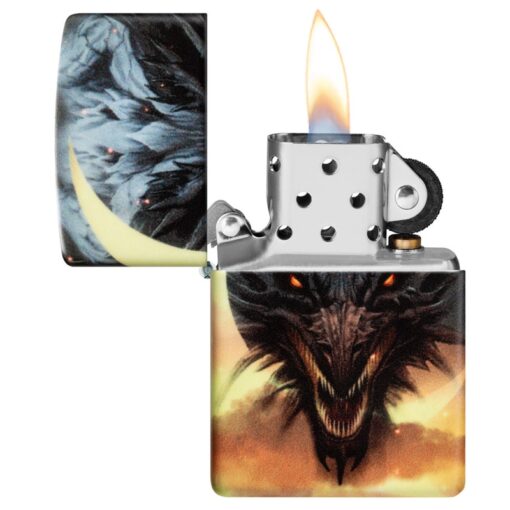 Zippo Dragon Design Glow in the Dark Green Matte - 48934 - Hình ảnh 9