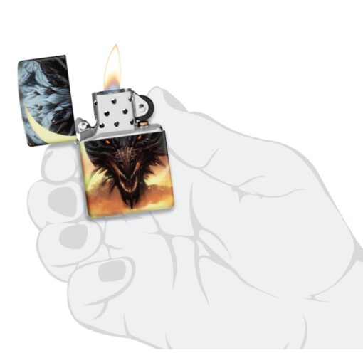 Zippo Dragon Design Glow in the Dark Green Matte - 48934 - Hình ảnh 10