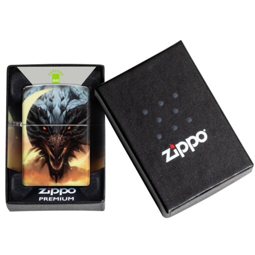 Zippo Dragon Design Glow in the Dark Green Matte - 48934 - Hình ảnh 11