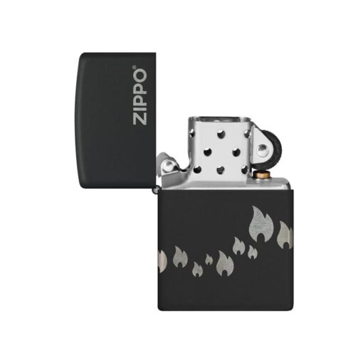 Zippo Flame Design Black Matte - 48980 - Hình ảnh 2